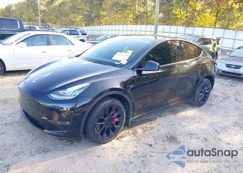 2022 Tesla Model Y Long Range Dual Motor All-Wheel Drive из США, поврежденный, VIN 7SAYGDEE0NF321512